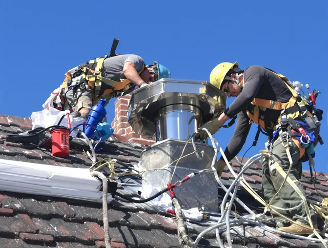 Protective chimney cap installed by Bexley Chimney Sweep in Bexley, OH