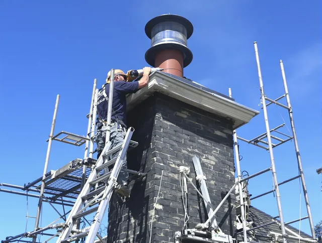 Sturdy chimney crown finished by Bexley Chimney Sweep in Bexley, OH