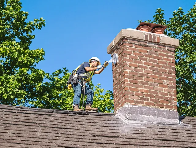 Bexley Chimney Sweep performing an inspection with advanced tools in Bexley, OH