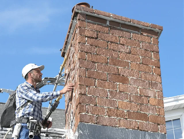 Brickwork for a chimney rebuild by Bexley Chimney Sweep in Bexley, OH