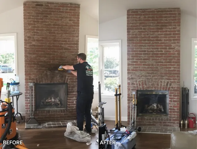Finished chimney sweeping service by Bexley Chimney Sweep in Bexley, OH