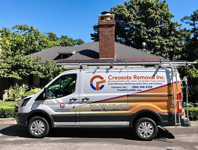 Bexley Chimney Sweep technician removing creosote safely in Bexley, OH