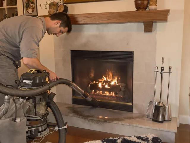 Routine fireplace upkeep by Bexley Chimney Sweep in Bexley, OH